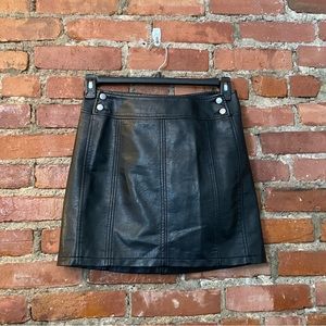 FREE PEOPLE Faux leather skirt